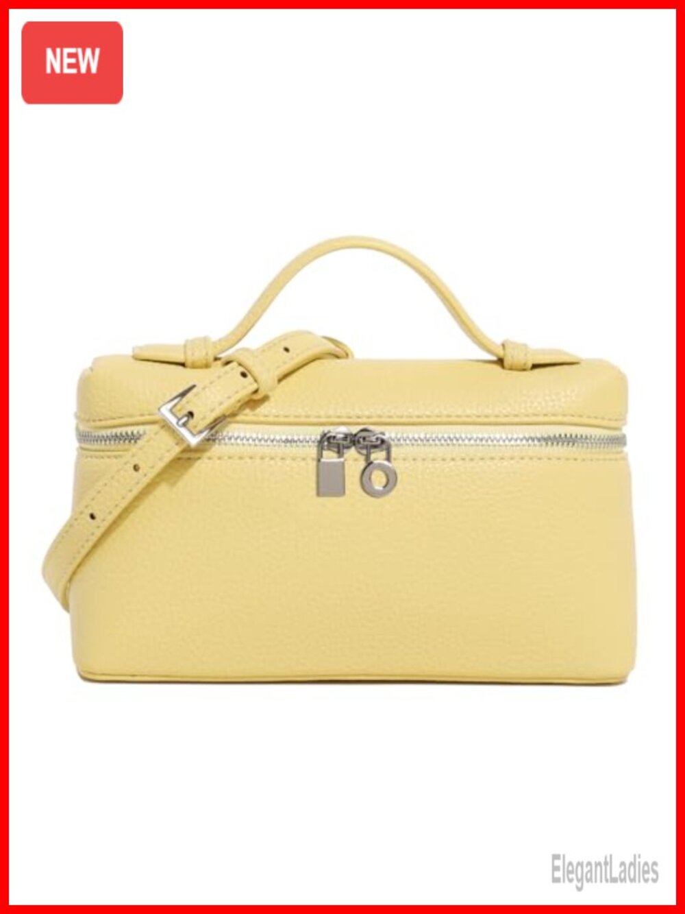 Faux Leather Crossbody Bag Mini Satchel Top-Handle Pouch Purse